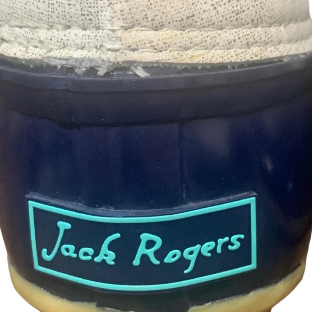 Jack Rogers • Gold‎ Metallic Navy Chloe Duck Boots